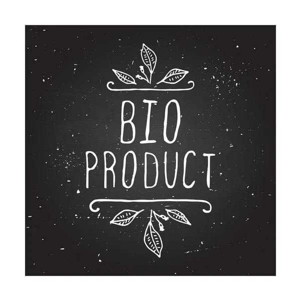 Produktu Bio - oznakowanie na tablicy. — Wektor stockowy