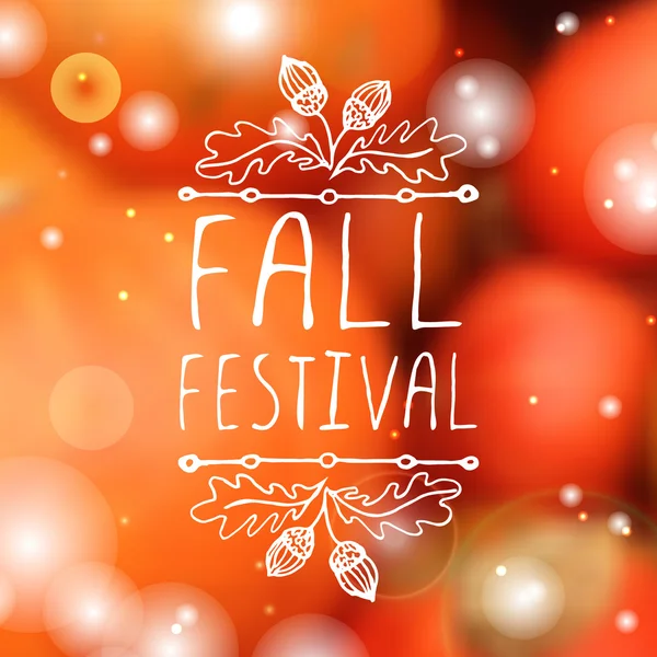 Güz Festivali - tipografik öğe