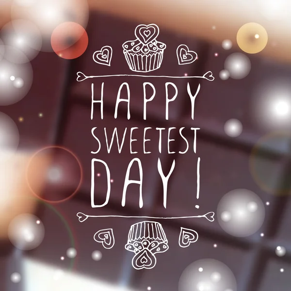 Happy Sweetest day design — Stock Vector