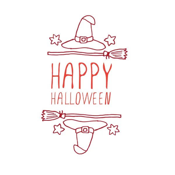 Felice Halloween - elemento tipografico — Vettoriale Stock