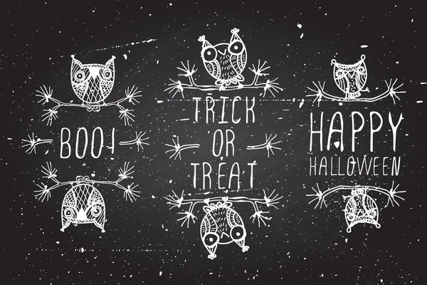 Halloween element. Boo, — Stock vektor