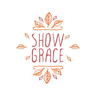 Grace - tipografik öğe göster