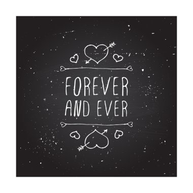 Saint Sevgililer günü için vektör handdrawn rozet