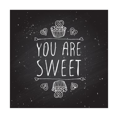 Saint Sevgililer günü için vektör handdrawn rozet