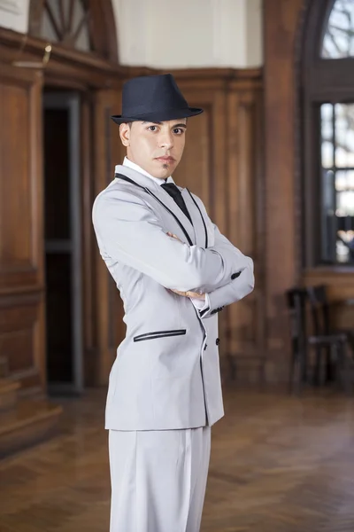 Tango Dancer With Arms Crossed At Restaurant — Stock Photo, Image