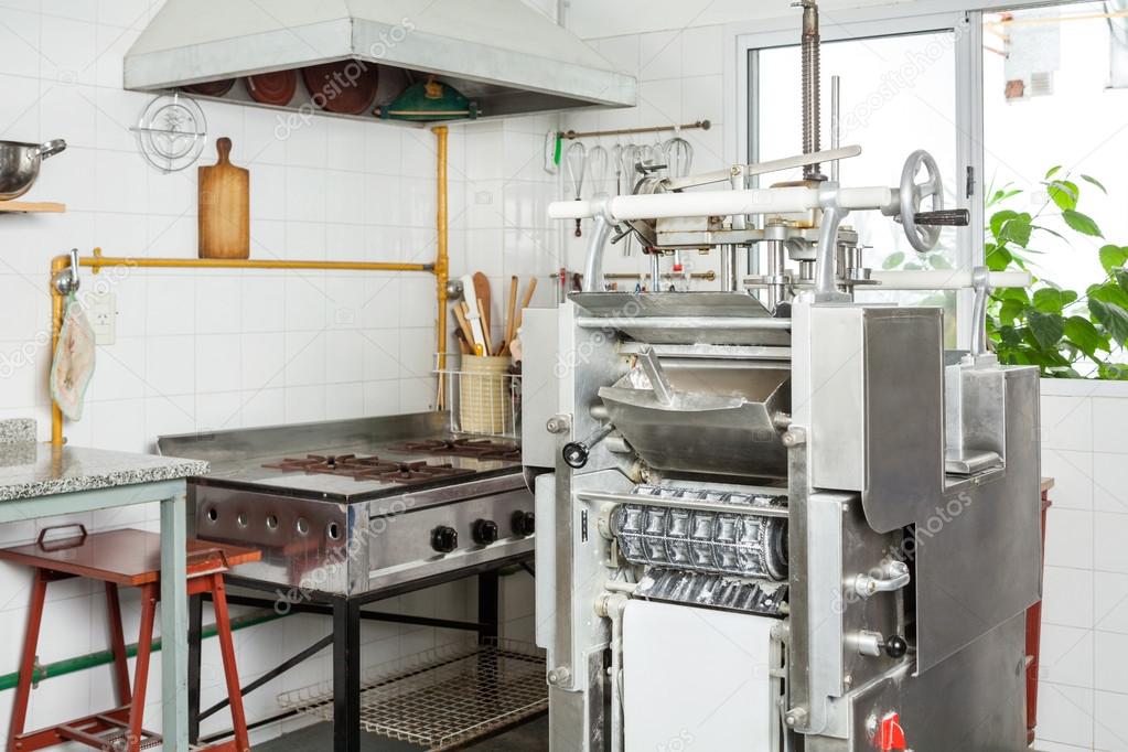 Ravioli Pasta Machine In Commercial Kitchen