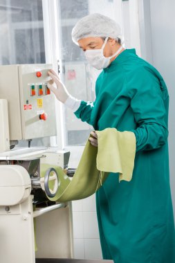 Koruyucu iş giysisi spagetti makarna makine işletme şefi