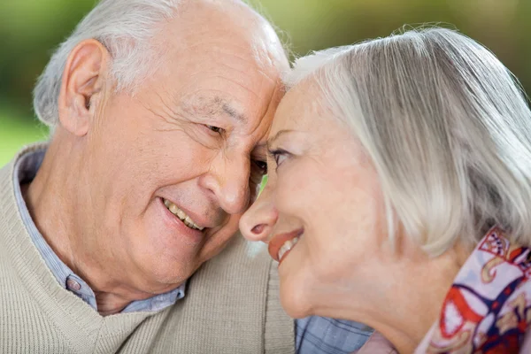 Happy Senior Couple Looking At Each Other Stock Photo