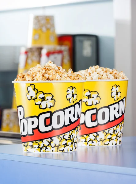 Popcorn On Concession Counter — Stock Photo, Image