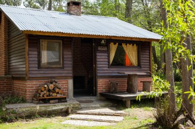 Exterior Of Wooden Cabin clipart