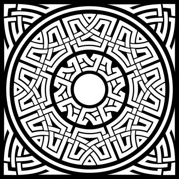 Marco celta círculo — Archivo Imágenes Vectoriales