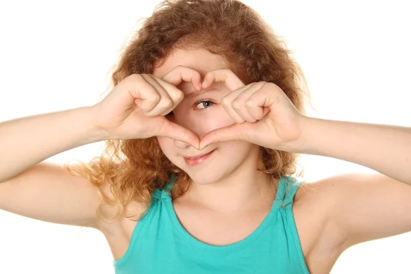 Teen girl love symbol — Stock Photo, Image