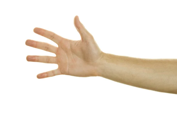 Hand auf Mann — Stockfoto