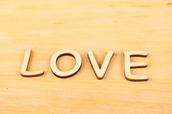 Wooden text Love — Stock Photo, Image