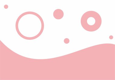 Düz çizgilerin ve pembe dairelerin arka planı. Duvar Kağıdı