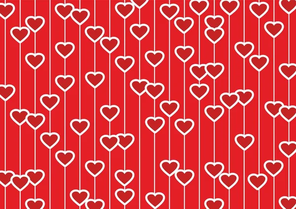 Piros szívű tapéta — Stock Fotó