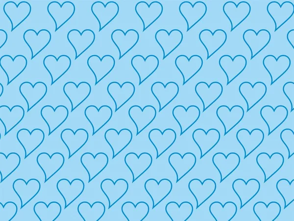 Fondo de pantalla azul con corazones blancos — Foto de Stock