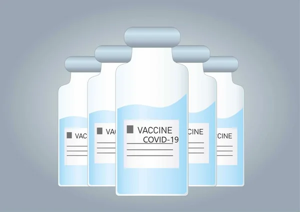 Εμβόλιο Για Θεραπεία Του Covid Πολλές Φιάλες Φαρμάκων — Φωτογραφία Αρχείου