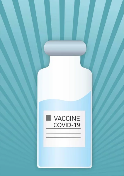 Illustrazione Del Vaccino Del Coronavirus Siringa Vaso Vaccino — Foto Stock