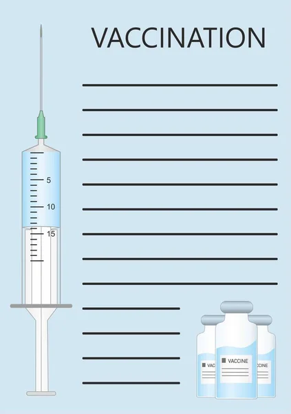 Иллюстрация Коронавируса Шприц Банка Вакцины Вакцинация Населения — стоковое фото