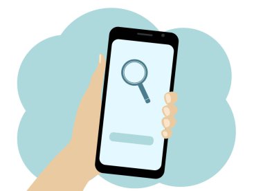 Cep telefonlu bir el. Bilgi için telefon aranıyor