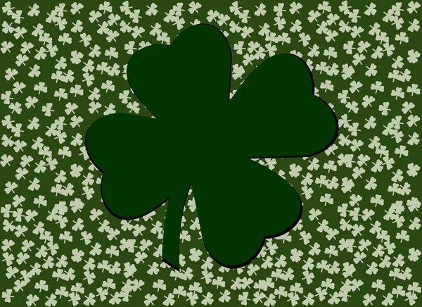 Dessin Vectoriel Contexte Fête Saint Patrick Beaucoup Feuilles Trèfle Trèfle — Image vectorielle