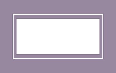 Reklam için arka plan. Mor arkaplanda, beyaz dikdörtgen bir çerçeve.