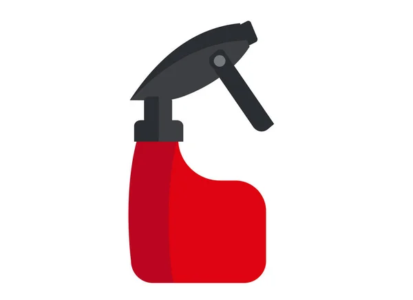 Illustrazione di un flacone spray rosso. Isolato su sfondo bianco. — Vettoriale Stock