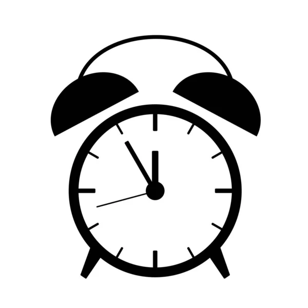 Ilustração do ícone do relógio de alarme com setas e sinos —  Vetores de Stock