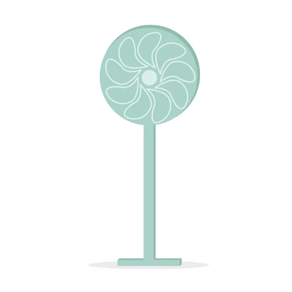 Illustration d'un ventilateur sur un long stand — Image vectorielle