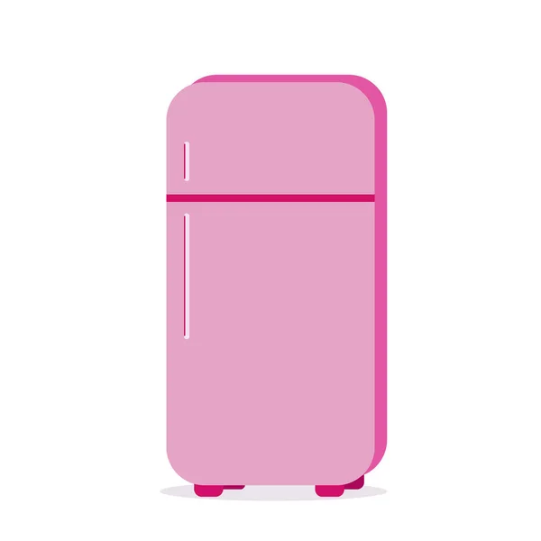 Ilustração de elegante rosa pequeno tamanho refrigerador reitor — Vetor de Stock