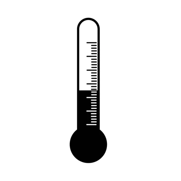 Ilustracja ikony termometru. Izolacja na białym tle. — Wektor stockowy