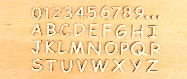 Wooden alphabet — Stock Photo, Image