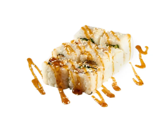 Очень вкусные суши рулеты — стоковое фото