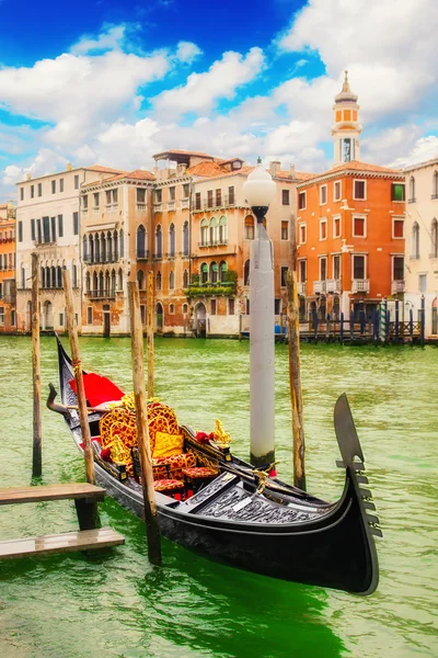 Gondole na Grand canal, Benátky — Stock fotografie