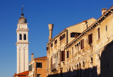 Çan kulesi San Giorgio dei Greci Kilisesi, Venedik, İtalya