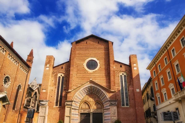 Dominikanische kirche von sant 'anastasia in verona, italien — Stockfoto