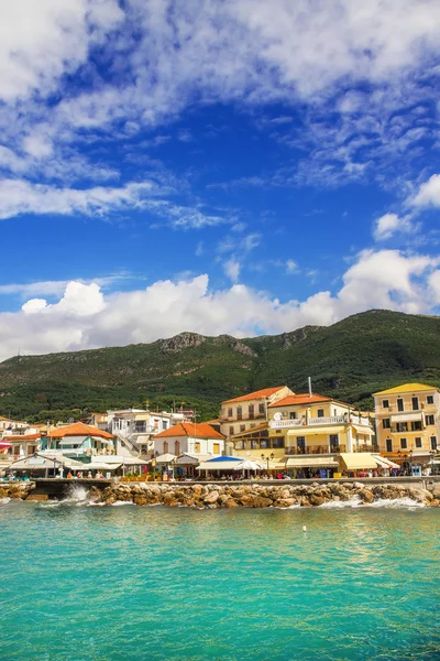 Sabah görünümü Parga, Yunanistan — Stok fotoğraf