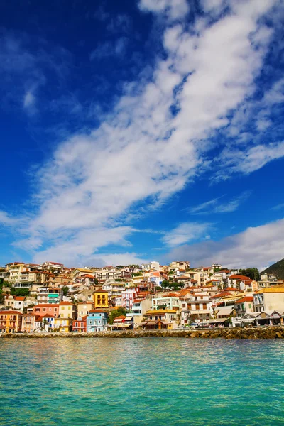 Morgen Blick auf Parga, Griechenland — Stockfoto