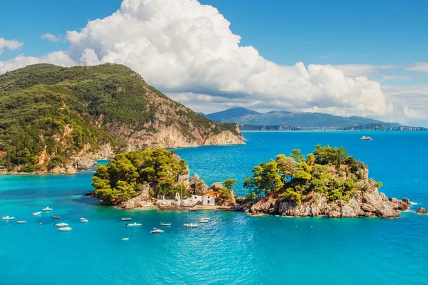 The Islet of Virgin Mary, Parga, Grécia — Fotografia de Stock