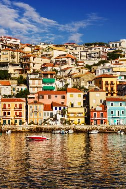 Sabah görünümü Parga, Yunanistan