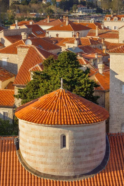 Budva Old Town gün batımında — Stok fotoğraf