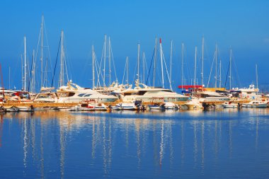 Marina, Town Bar, Karadağ, Adriyatik Denizi yatlar