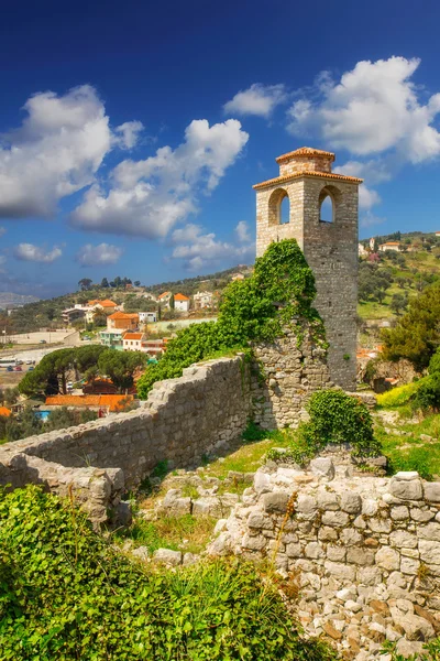 A torre do relógio de Old Town Bar, Montenegro — Fotografia de Stock