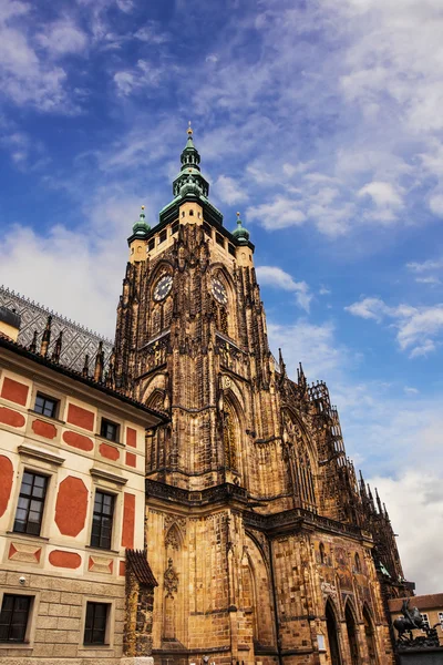 St. Vituskathedraal in hradcany, Praag — Stockfoto