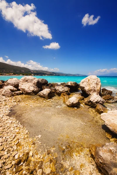 Alykes 海滩上希腊扎金索斯岛 — 图库照片