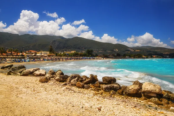 Plażę Alykes na wyspie Zakynthos, Grecja — Zdjęcie stockowe