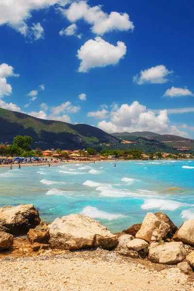 Plażę Alykes na wyspie Zakynthos, Grecja — Zdjęcie stockowe