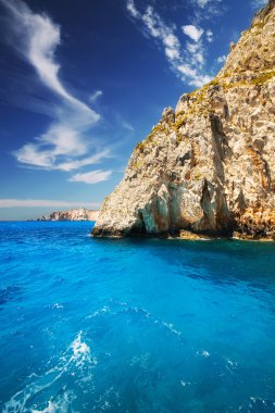 Keri mağaralar adada zakynthos, Yunanistan