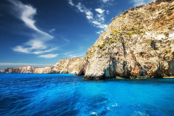 Keri grottor på ön zakynthos, Grekland — Stockfoto